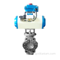 DN600 PN16 Электронная мяккая герметызацыя тытанавага клапана матылькоў
